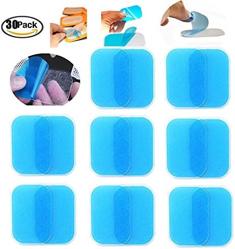 Replacement gel sheet for Abdominal Toning Belt, Replacement Gel Pads for EMS AB Trainer Waist Trimmer Belt ABS Toner Body Muscle Trainer (30p)