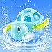 Set of 3 Float Pool Wind Up Baby Bath Toys Swimming Tub Bathtub Cute Swimming Turtle Toys for Boys Girls Blue Orange Green