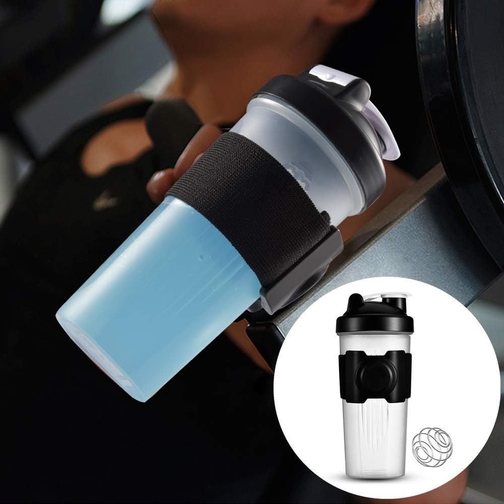 Protein Shaker Bottle,AOVAVO Shake Mixer Bottle with Shaker Ball Drinks
