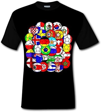 xxuxuxu11 Fashion 3D Print Shirt Russia 2018 World Football Cup All Teams 32 Tops T-Shirt Short Sleeve for Men