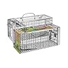 Defenders-VIC0068-Rat-and-Squirrel-Cage-Trap-Humane-Easy-to-Bait-and-Set-Long-Lasting-Galvanised-Mesh-Silver Defenders Rat and Squirrel Cage Trap (Humane, Easy to Bait and Set, Long-Lasting Galvanised Mesh), Silver, STV088, One…