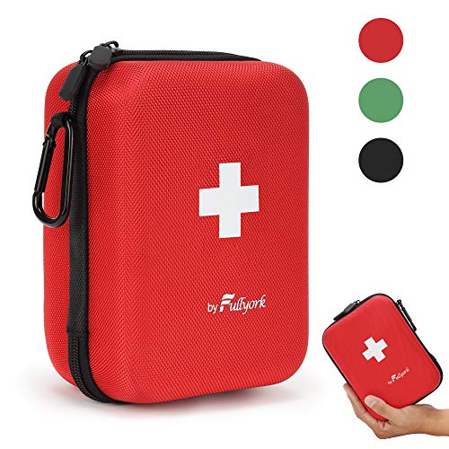 170 Piece Premium First Aid Kit – Waterproof Hard-Shell Case with Reflective Design- Includes Eyewash, Ice Pack, Moleskin Pad and Emergency Blanket Perfect for Travel, Home, Office, Car & Outdoor.