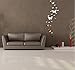 Himerus Mirror Wall Stickers Modern Butterfly Removable Wall Decals DIY Vinyl Art Wall Sticker Art Home Decoration for Window Bedroom Sitting Room, 25 Pcs Sliver