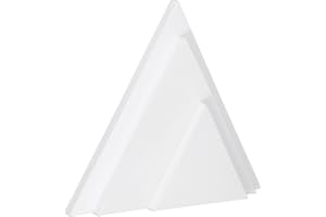 PATIKIL 3 Pcs Triangle Shaped Canvas Board, 3 Sizes Blank Painting Board Panels Cotton Stretched Canvas for Painting Acrylic 