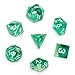 Red Aether Stone Color Set of 7 (7 Die in Pack) Polyhedral Role Playing Game Dice D4 D6 D8 D10 D% D12 and D20 by SkullSplitter Dice