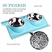 LOVE'S Dog Bowls Pet Food Bowl Raised Cat Puppy Bowls No Spill Elevated Eating Feeding Dog Bowl Set Water Feeder for Small Animals No Tip Stainless Steel