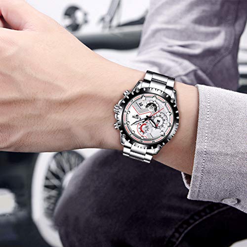 LIGE-Relojes-Hombres-Acero-Inoxidable-Impermeable-30M-Deportes-Reloj-De-Cuarzo-Analogico-Moda-Fecha-Negocios-Reloj-Clasico-Negro-Hombres