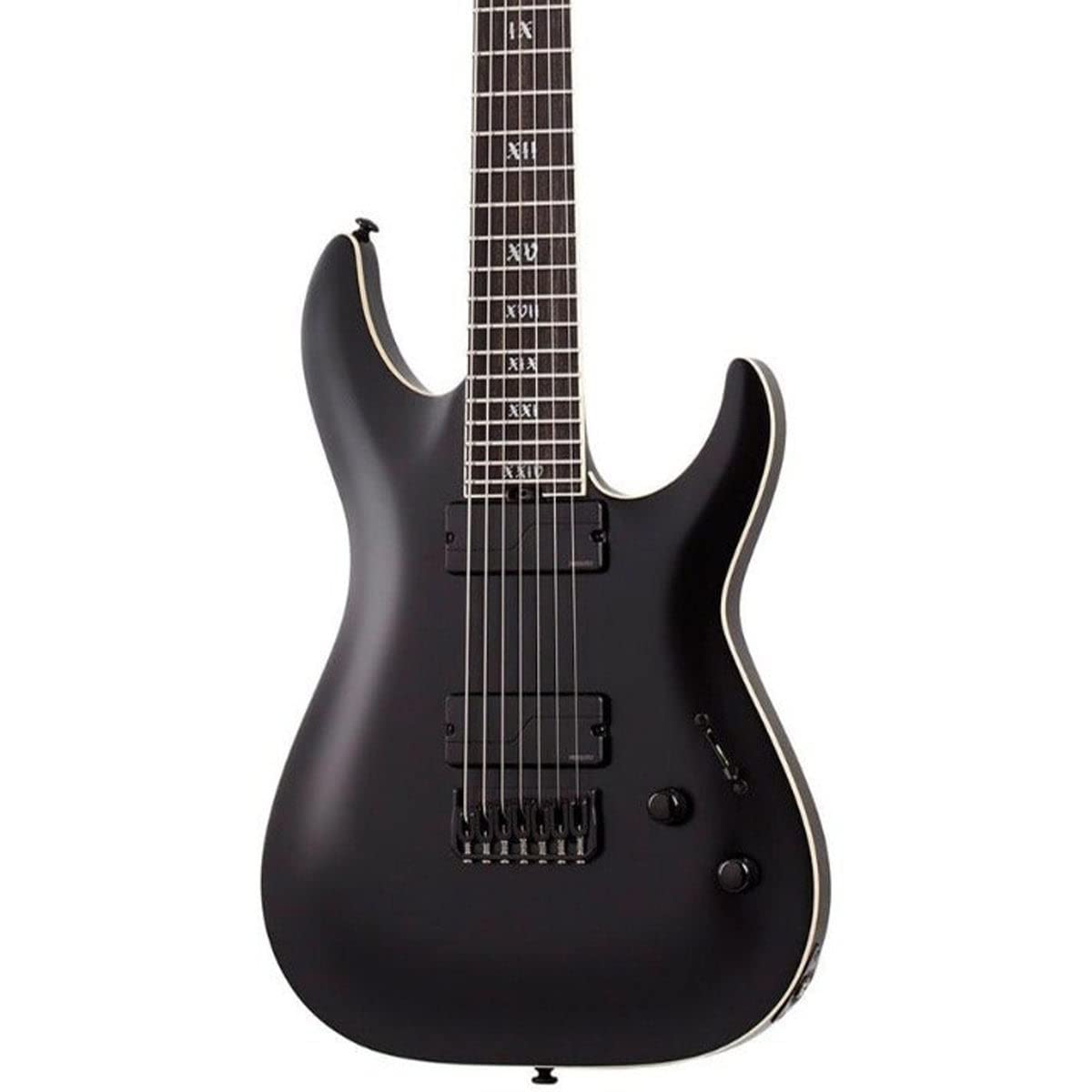 Schecter C-7 SLS Evil Twin - Negro satinado