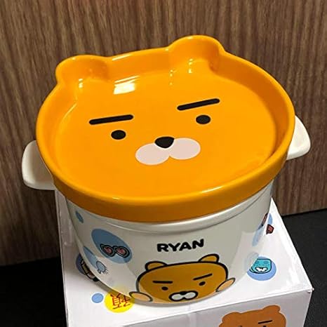 Amazon 海外限定 台湾 公式 カカオフレンズ ライアン お皿 ボウル アニメ 萌えグッズ 通販