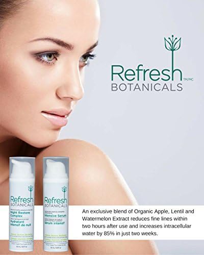 Refresh Botanicals Twin Pack Extra Care Kit- Night Restore Complex and Intensive Serum, Natural and Organic