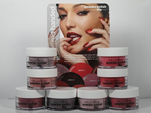 Cuccio RED HANDED Collection Nail Dipping Powder Polish Dip 8 Colors