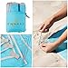 Beach Blanket and Free Microfiber Towel: Large Waterproof,Sand proof Folding Blankets and Accessories.Gear for park,lawn and camping.Oversized Outside rug for Adults and Baby.Compact Portable Travel