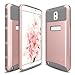 Note 3 Case, Galaxy Note 3 Case, Hinpia 2 in 1 Hybrid Shock Resistant Rubber Slim Hard Case Cover for Samsung Galaxy Note 3 Note III N9000 All Carriers (Rose Gold/Gray)