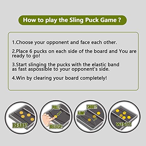 3-in-1 Chess Board Set, Foldable Large Size Sling Puck Game, Table Top Snake and Ladder Board Game, Foosball Winner Wooden Game Toy for Adults Kids Family