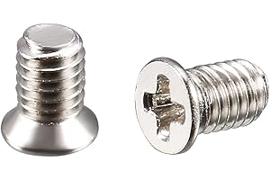 uxcell uxcellComputer PC Case 2.5-inch HDD M3x4.8mm Flat Phillips Head Hard Drive Screw 100pcs