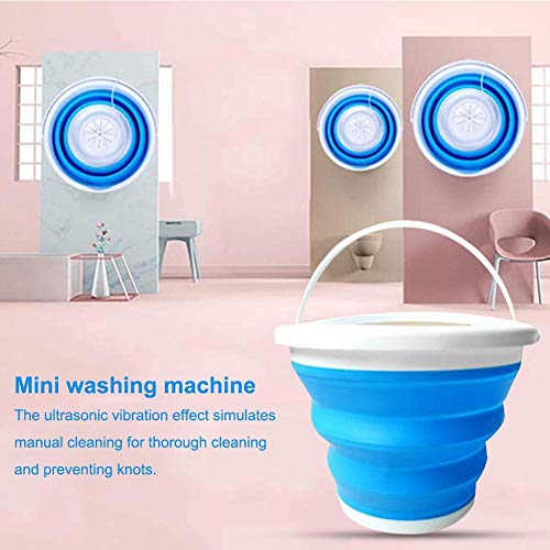 settlede Ultrasonic Turbine Washing Machine, Portable Mini Turbo