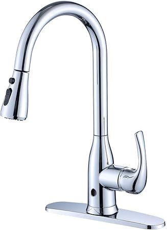 Kitchen Faucet Touchless Chrome One Handle High Arc Kitchen