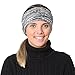 TrailHeads Women's Space Dye Knit Ponytail Headband - black & white