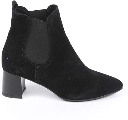heeled suede chelsea boots