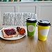 70 Coffee Cups with Lids , 12 Ounce Disposable Paper Coffee Cups with Lids , To Go Coffee Cups , Party Favor