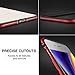 RANVOO iPhone 8 Plus/iPhone 7 Plus Case, Premium Bumper Case Flexible Protective Aluminum TPU Hybrid Bumper Frame [Support Wireless Charging] for Apple iPhone 8 Plus and iPhone 7 Plus, Red [Armor]