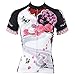 Paladin Cycling Jersey for Women Short Sleeve Plum Flower Pattern Bike Shirt
