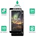 [2-Pack] Dmax Armor for Nokia 6.1 (Nokia 6 2018) Tempered Glass Screen Protector, (Full Screen Coverage) (Black)