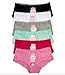 Mamia Women's Basic Cotton Bikini Boyshort Panties w/ Lace 6pk