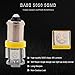YM E-Bright 20-Pack Yellow BA9S 5050 5SMD Led Lights Side Maker Light Bulbs 12V