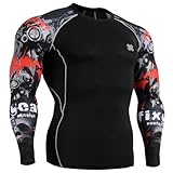 Fixgear Mens Womens Under Compression Cycling Base Layer Tee Shirt Long Sleeve S~4XL