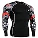 Fixgear Mens Womens Under Compression Cycling Base Layer Tee Shirt Long Sleeve S~4XL