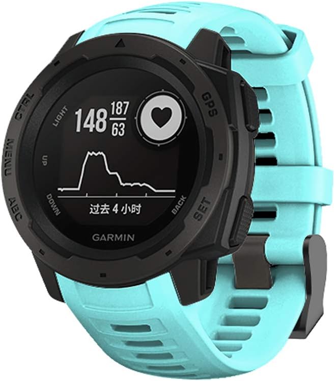 WIIKAI Replacement Strap Compatible with Garmin Instinct 22 mm Adjustable Replacement Band for Garmin Instinct 22 mm Watch Strap (Duck Green) - Image 3