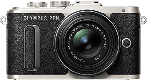 Olympus-PEN-E-PL8-Mirrorless-Camera-w-14-42mm-IIR-Lens-Black-w-32GB-Focus-Bundle