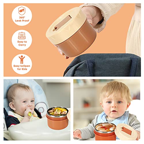 Soup Thermos 10 oz Vacuum Insulated Food Jar Wide Mouth Lunch