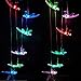 xxschy LED Solar Dragonfly Wind Chimes Outdoor - Waterproof Solar Powered LED Changing Light Color Six Dragonflies Mobile Romantic Wind-Bell for Home, Party, Festival Decor, Night Garden Decoration