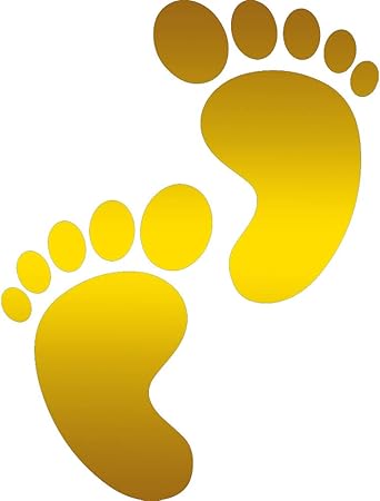 Amazon Angdest 赤ちゃんの足 シルエット 8 X 10 3 Nbfu Decals ステッカー デカール 車 バイク