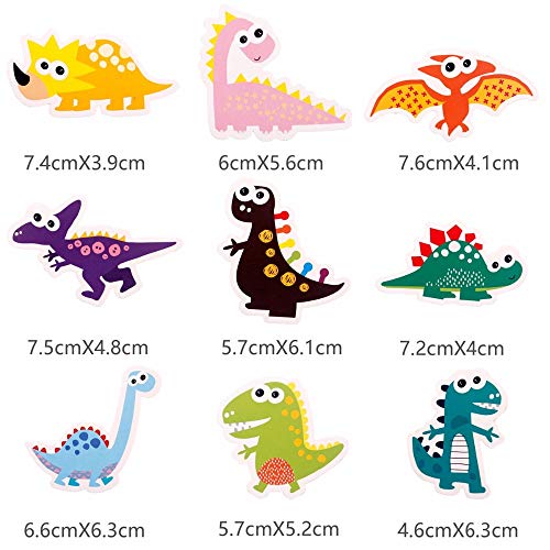 Mary Paxton Birthday Cake Topper,27Pack Dinosaur Cupcake Topper Decorations Birthday Party Supply Baby Shower Scene Ornament Themed Party Anniversary Kid Girl Boy Gift DIY