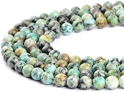 2MM 3MM 4MM 6MM 8MM 10MM 12MM Natural African Turquoise Beads for Jewelry Making by Ruilong (3MM)