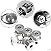 Houkr 5PCS Aluminum 20 Teeth GT2 Timing Belt Pulley 6mm Bore 6mm Width, Synchronous Wheel for 3D Printer Parts Width 6mm Timing Belt and M4 Wrench, for RepRap 3D Printer Prusa I3