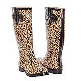 Forever Young Women Rubber Rain Boots, Animal Prints Waterproof Collection