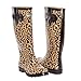 Forever Young Women Rubber Rain Boots, Animal Prints Waterproof Collection