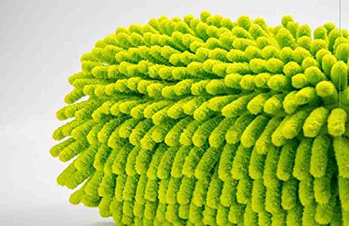 Portable Car Washing Cleaning Rotating Mop with Long Green Aluminum Alloy Handle - Thumbnail 3