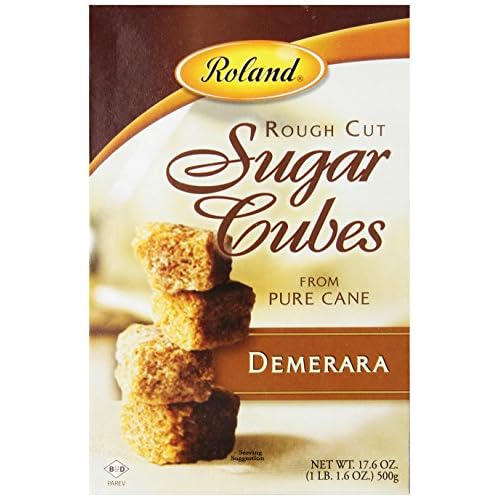 Roland Rough Cut Demerara Sugar Cubes, 17.6-Ounce Boxes (Pack of 6) image