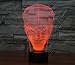 Lmeison 3D Night Light Illusion Lamp LED Desk Table Lamp with USB Cable, 7 LED Colors Change, Smart Touch, Button Control, Acrylic Panel & ABS Base, Best Gift for Boys Girls