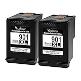 Valuetoner Remanufactured Ink Cartridge Replacement for HP 901XL 901 XL (2 Black) CZ075FN CC654AN High Yield for HP Officejet 4500, J4524, J4540, J4550, J4580, J4624, J4680 Inkjet Printers