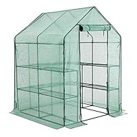 YOUKE Walk-in Greenhouse PE Cloth Cover Garden House Succulent Plants Flowers Green Plant Insulation Family (56