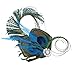 TINKSKY Feather Headpiece Crystal Rhinestone Peacock Feather Dish Hair Clip Dance Wedding Hairpin Wedding Supplies Fancy Dress Party Dress-up Accessories