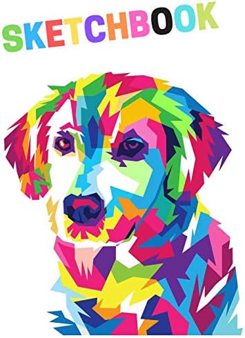 Sketchbook: Cute Dog Sketchbook to Draw, Whiting or Doodling for Kids, 120 Blank Pages, Large 8.5x11 Workbook/Composition for Children. Colorful Cover Design Paperback – April 3, 2019