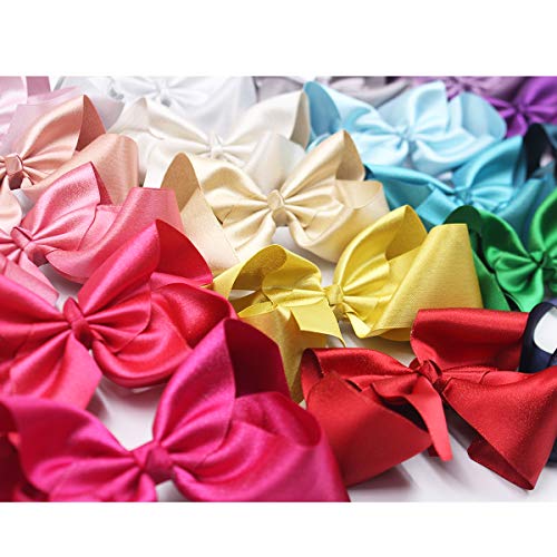 20PCS Girls Hair Bows Clips 6Inch Glitter Grosgrain Ribbon Hair Bows Alligator Hair Clips Hair Accessories for Baby Girls Toddlers Kids Children Teens - Thumbnail 6