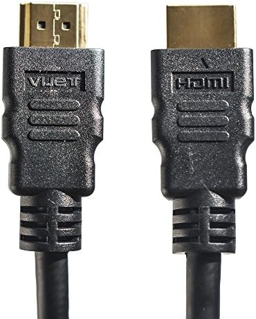 4K HDMI Cable 6.6ft with Ethernet – High Speed 18Gbps for 3D, UHD, HDR, Apple TV, &amp; Laptop HDMI Monitor Cable - 28AWG Braided, Flexible, Short HDMI Cable is Backward Compatible – No Latency / Dropouts